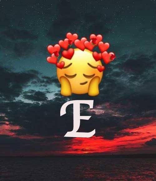 عکس پروفایل عاشقانه حروف e