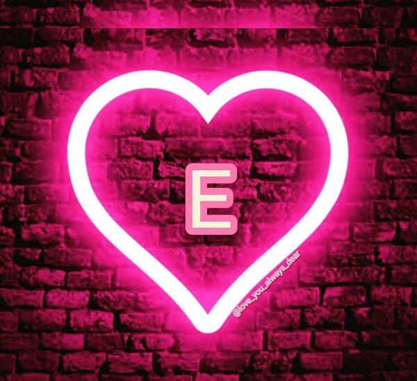 عکس پروفایل عاشقانه حروف e