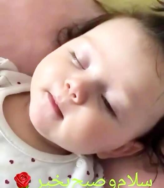 عکس بچه صبح بخیر