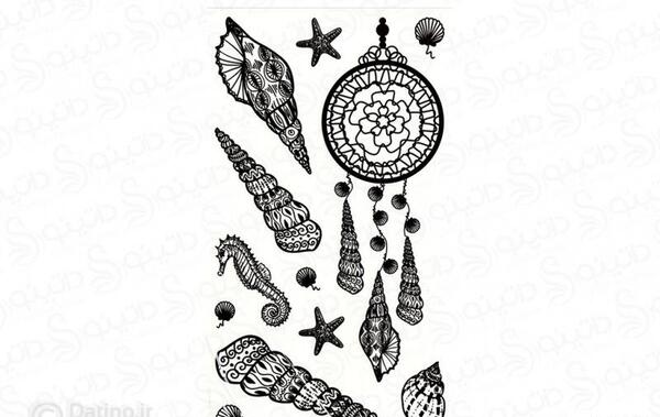 عکس تاتو صدف
