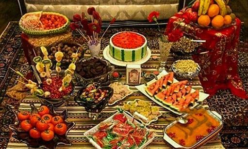 عکس ایده شب یلدا سفره