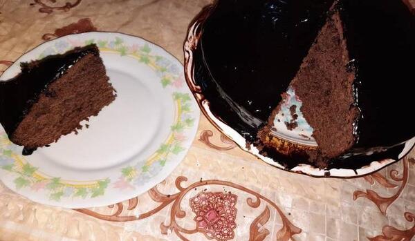 عکس کیک شکلاتی ساده