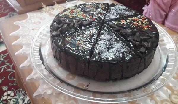 عکس کیک شکلاتی ساده