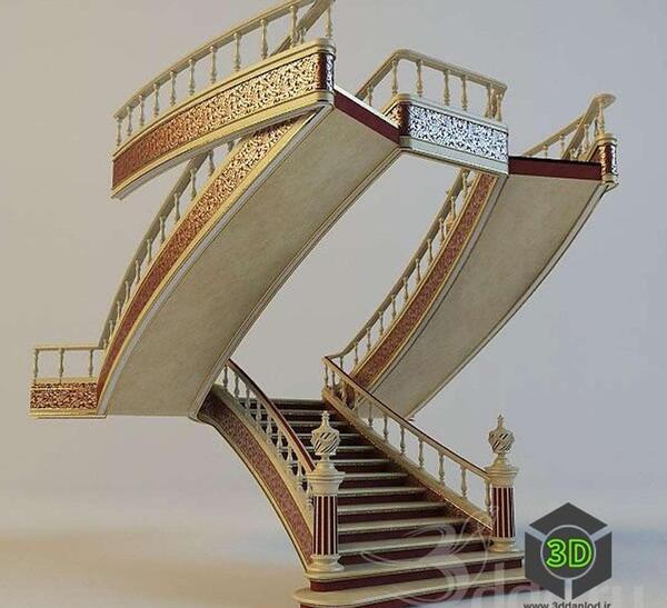 عکس سه بعدی راه پله