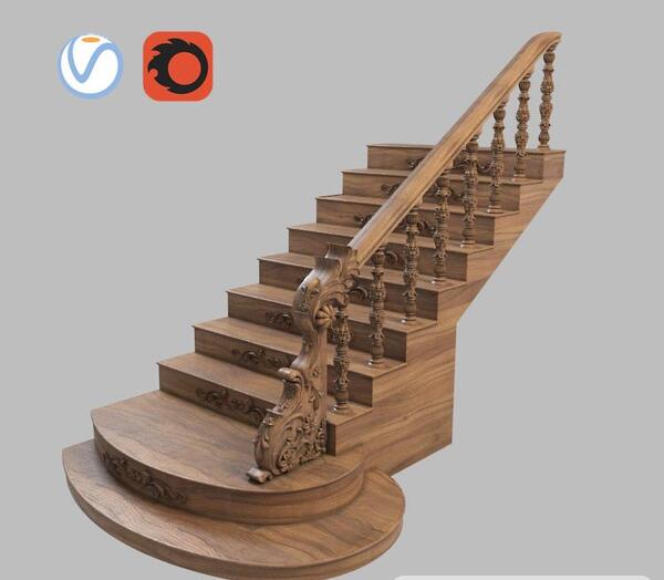 عکس سه بعدی راه پله