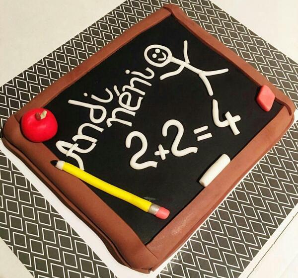 عکس ایده برای کیک روز معلم