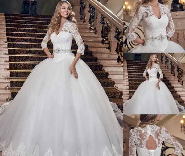 عکس لباس عروس نیم تنه