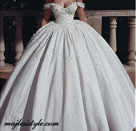 عکس لباس عروس نیم تنه