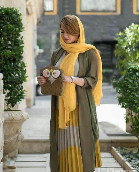 عکس مدل مانتو جلو باز برای چاق ها