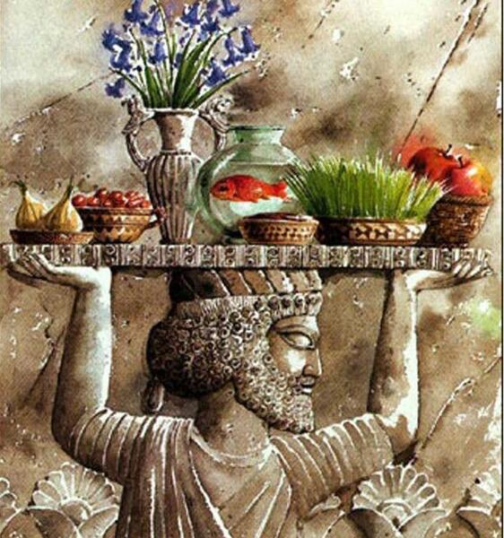 عکس نوشته تبریک سال نو آریایی