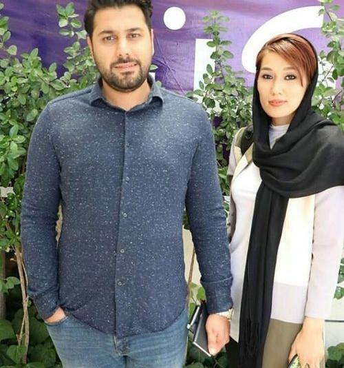 عکس احسان خواجه امیری و همسرش و فرزندش