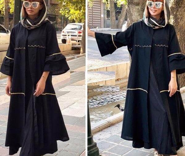 عکس مانتو عروسکی بلند