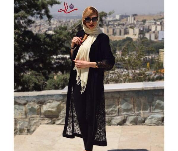 عکس مدل مانتو جلو باز گیپور