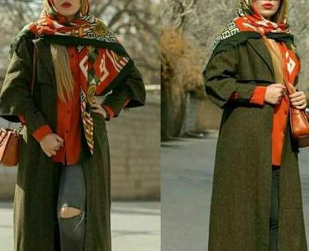 عکس مدل مانتو بلند یشمی