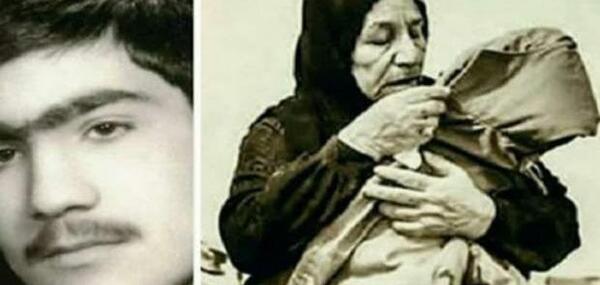 عکس گریه مادر شهید