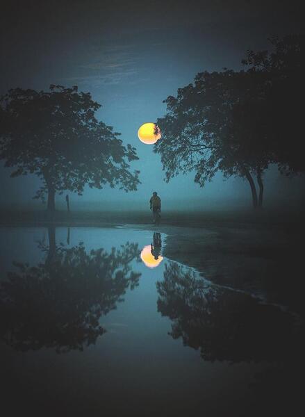عکس منظره شب