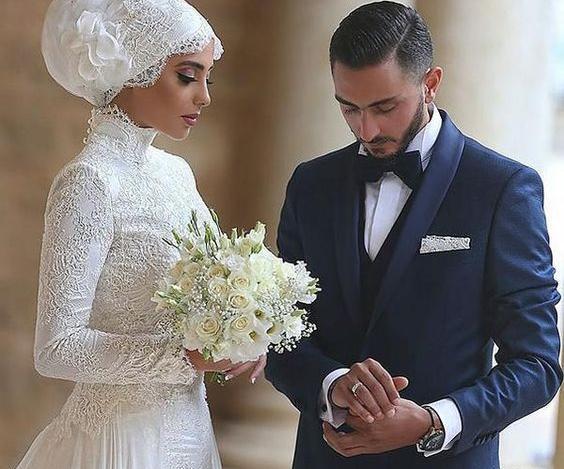 عکس عروس با حجاب خوشگل
