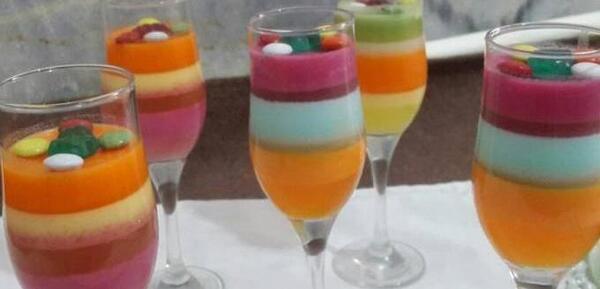 عکس ژله دو رنگ