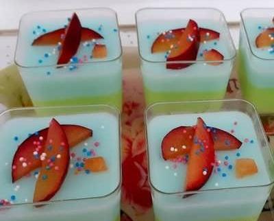 عکس ژله دو رنگ