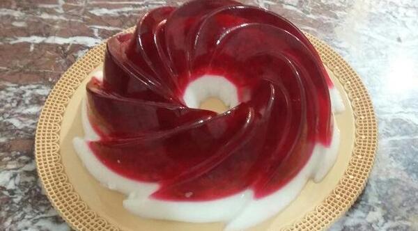 عکس ژله دو رنگ