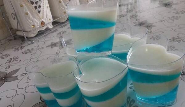 عکس ژله دو رنگ