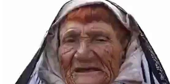 عکس ترسناک پیرزن