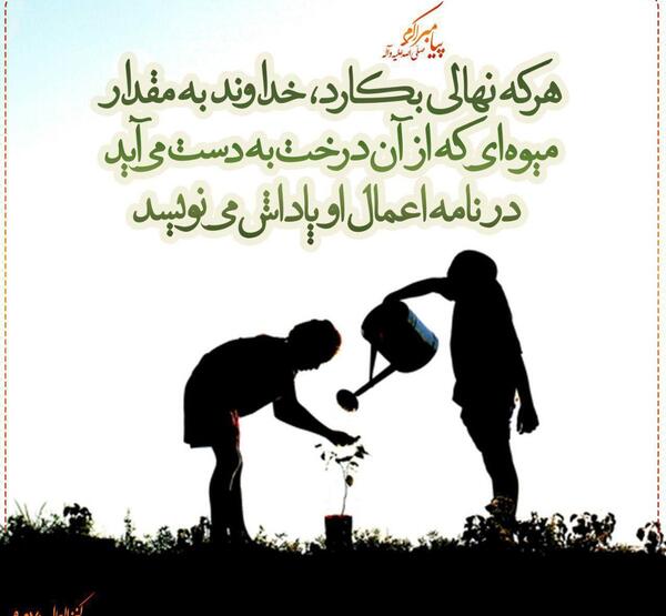 عکس حدیث روز درختکاری