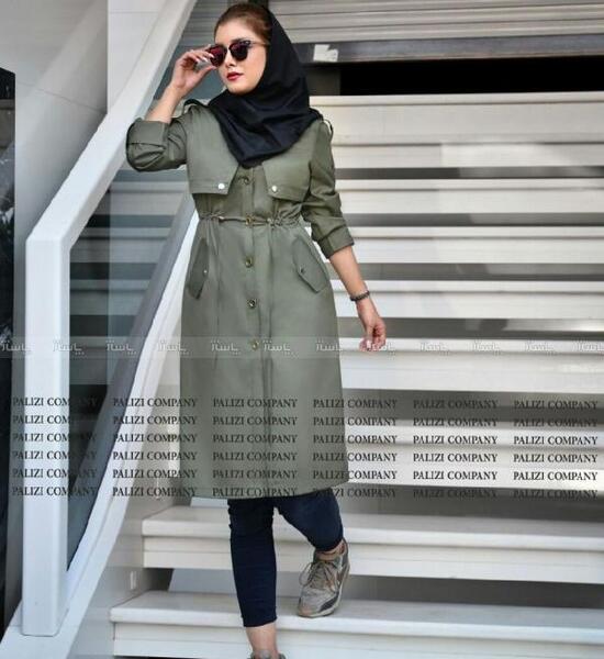 عکس مدل مانتو اسپرت خاکستری