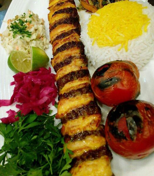 عکس چلو کباب نگین دار