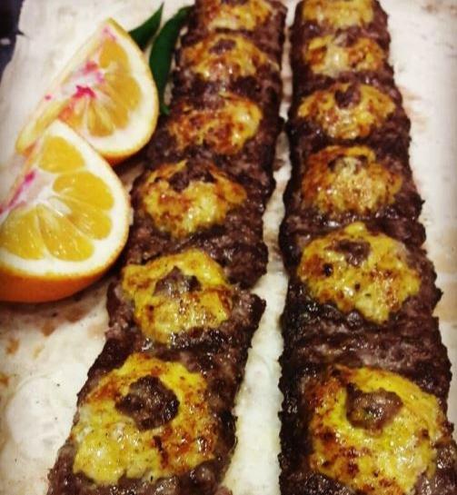 عکس چلو کباب نگین دار