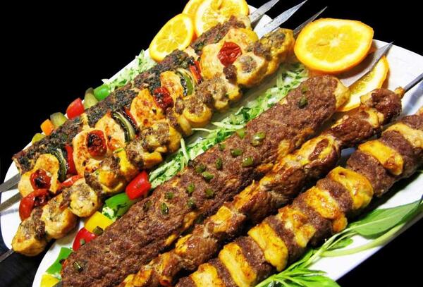 عکس چلو کباب نگین دار