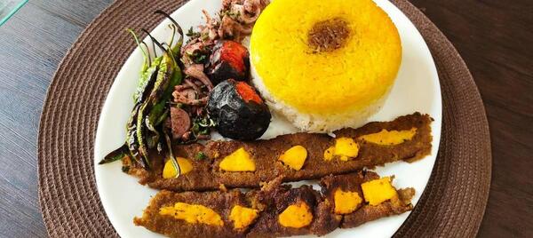 عکس چلو کباب نگین دار