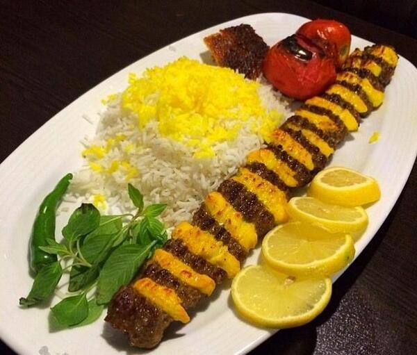 عکس چلو کباب نگین دار