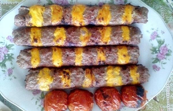 عکس چلو کباب نگین دار