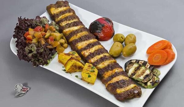 عکس چلو کباب نگین دار