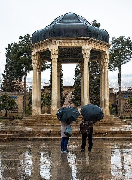 عکس باران شیراز