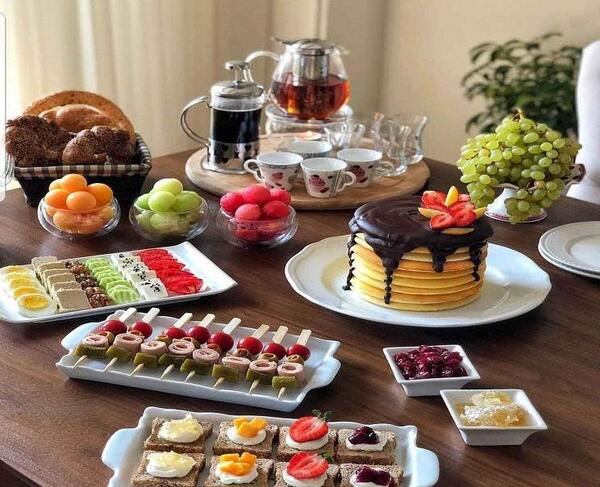 عکس ايده پذيرايي صبحانه