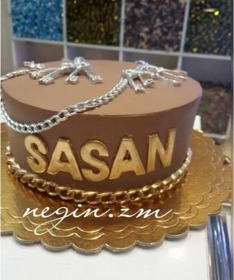 عکس نوشته کیک تولد ساناز