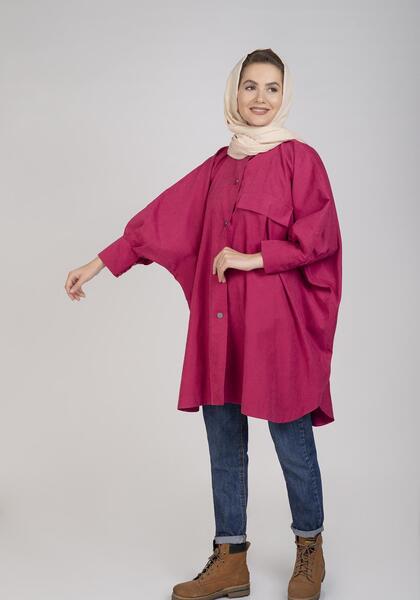 عکس مدل مانتو آستین کیمونو