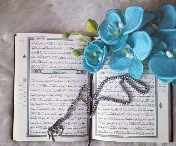 عکس قران و گل و تسبیح