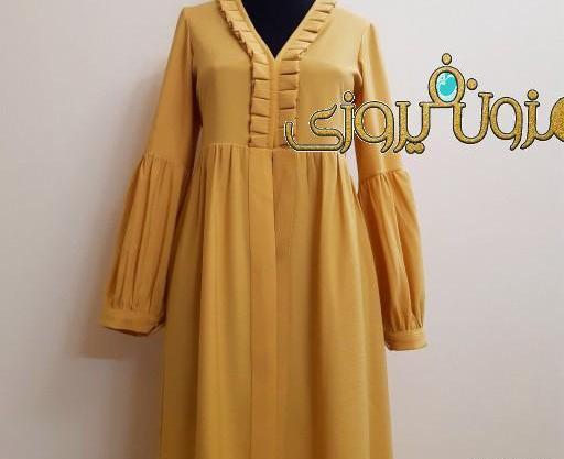 عکس مانتو دخترانه چین دار