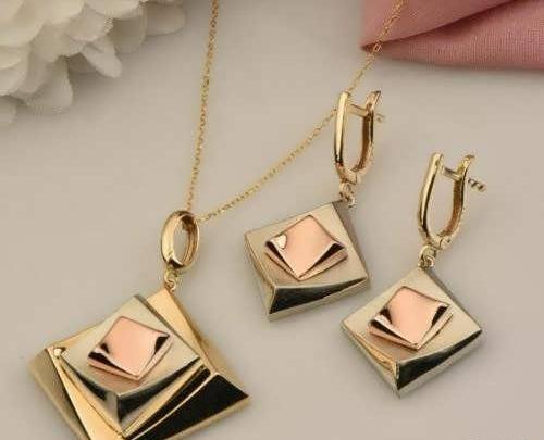 عکس نیم ست طلای دخترانه جدید