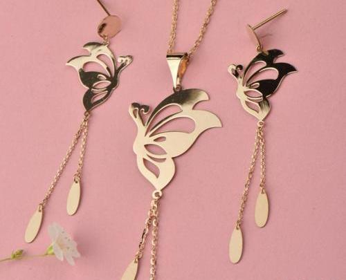 عکس نیم ست طلای دخترانه جدید