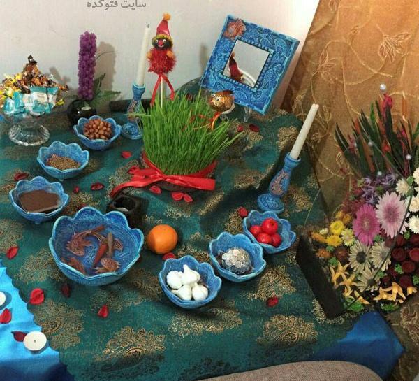 عکس ایده ی سفره هفت سین ساده