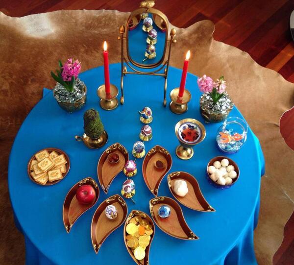 عکس ایده ی سفره هفت سین ساده