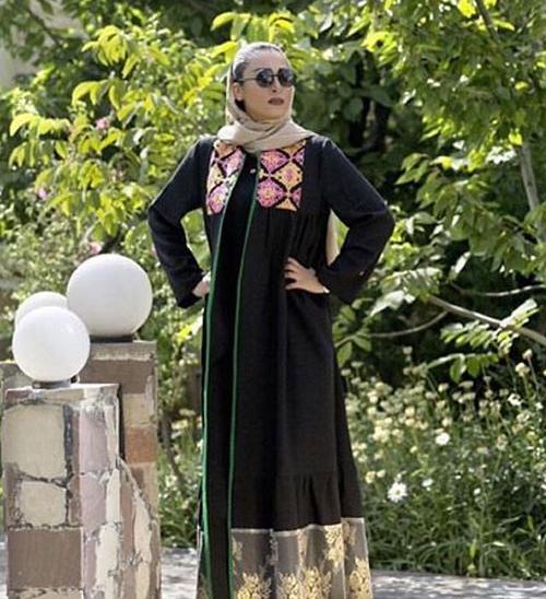 عکس مدل مانتو بلند هنری 2017