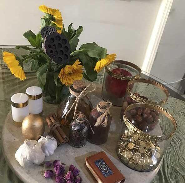 عکس ایده سفره هفت سین قدیمی