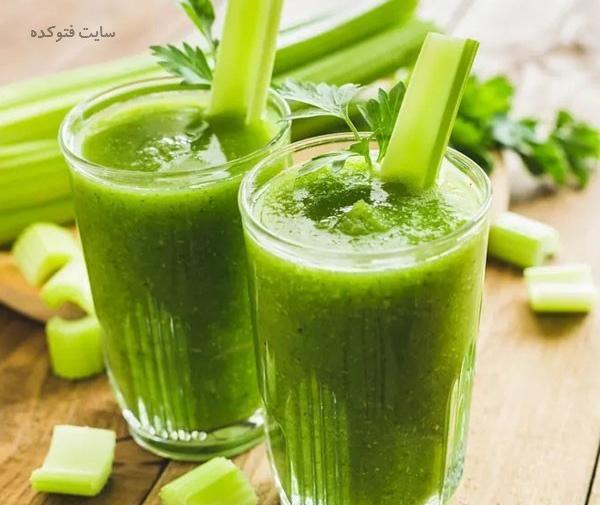 عکس لیوان اب کرفس