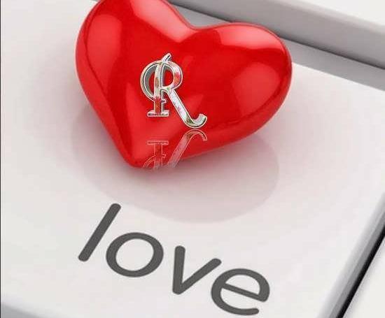 عکس عاشقانه حرف r