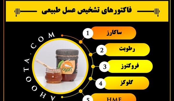 عکس نوشته عسل طبیعی